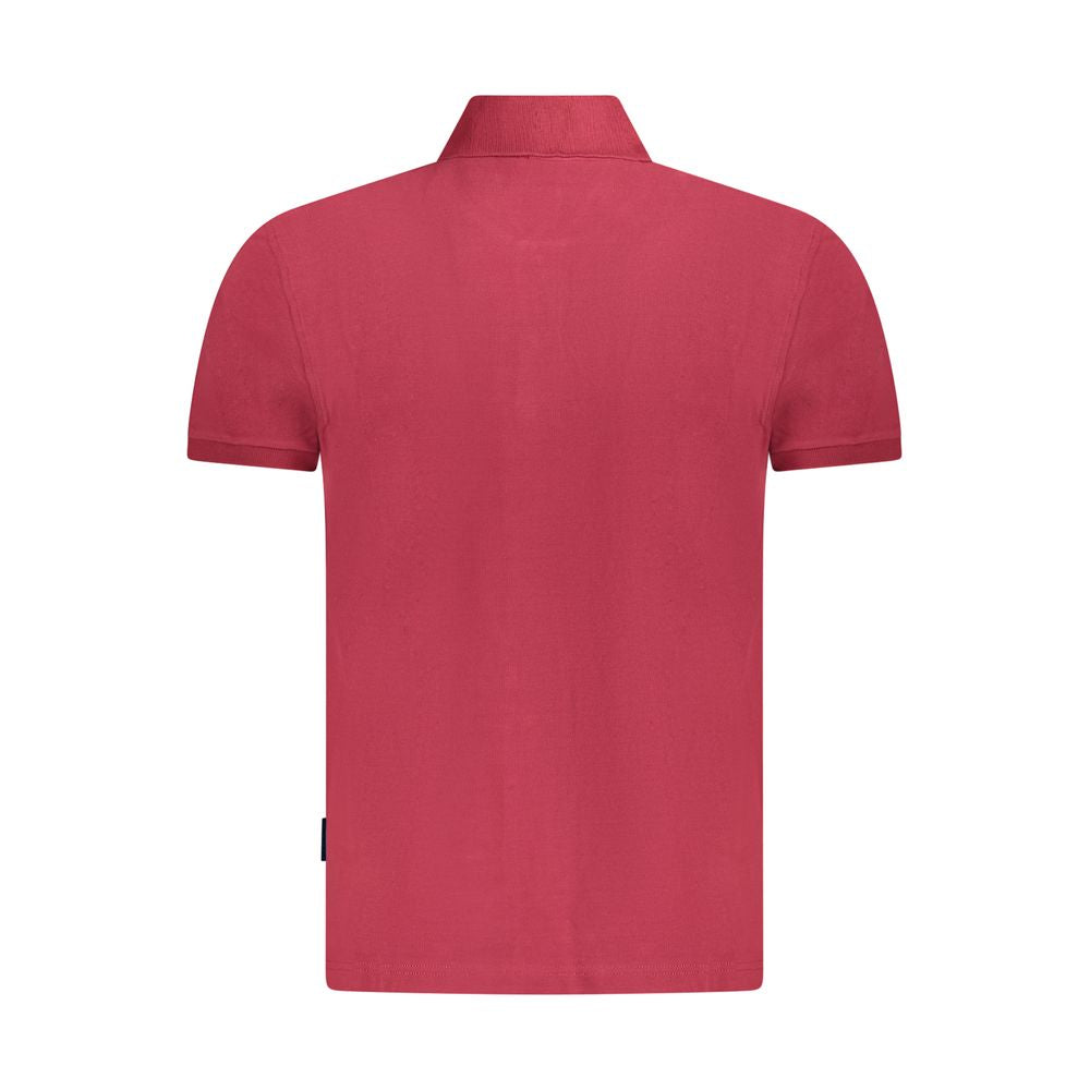 Polo homme en coton rouge Napapijri