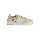 Tommy Hilfiger Beige Leather Women Sneaker - Stylish & Sustainable