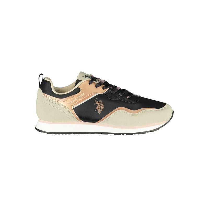 U.S. POLO ASSN. Black Polyester Sneaker for Women