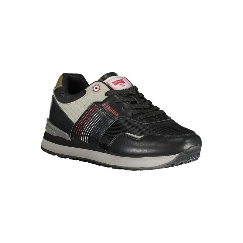 Carrera Sleek Laced Sports Sneakers - Black