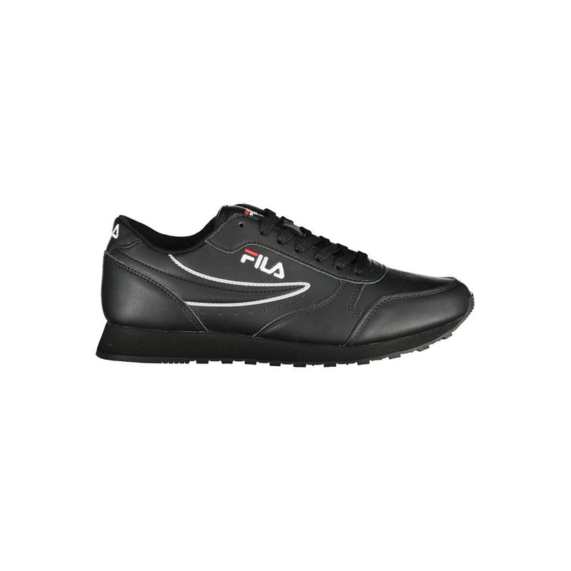 Fila Sleek Black Lace-Up Sport Sneakers - Élégance et Performance