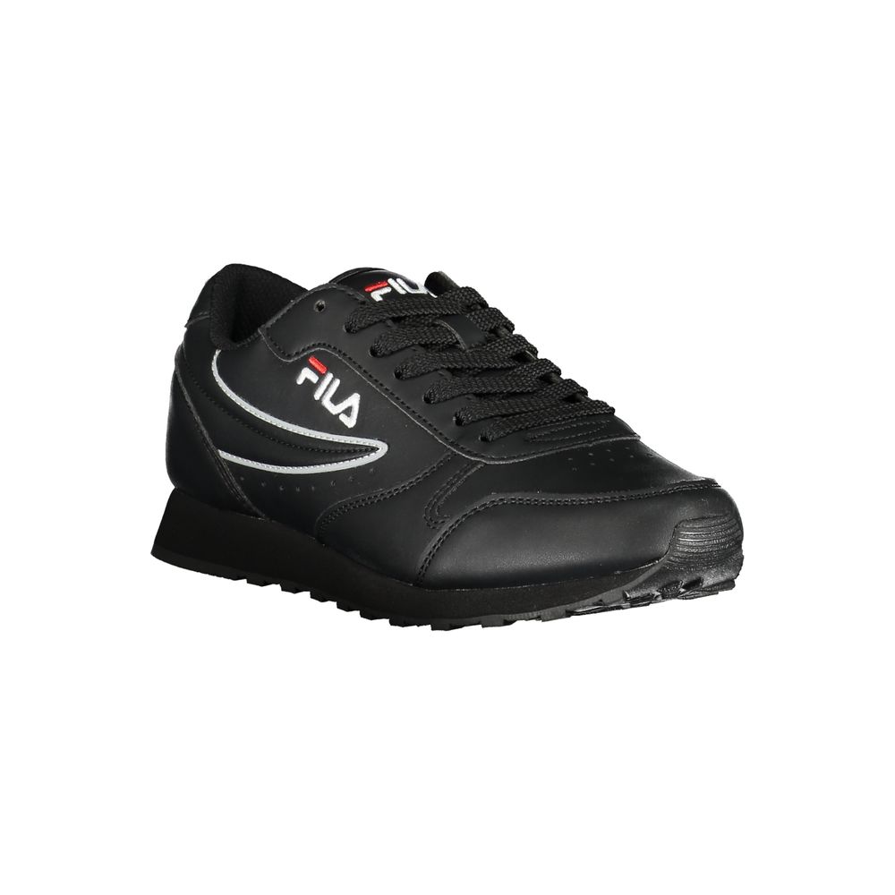 Fila Sleek Black Lace-Up Sport Sneakers - Élégance et Performance