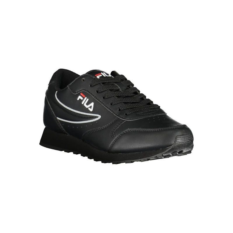 Fila Sleek Black Lace-Up Sport Sneakers - Élégance et Performance