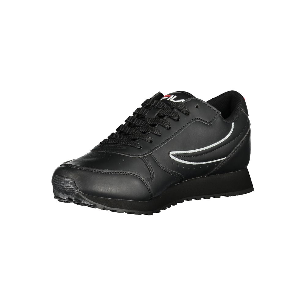Fila Sleek Black Lace-Up Sport Sneakers - Élégance et Performance