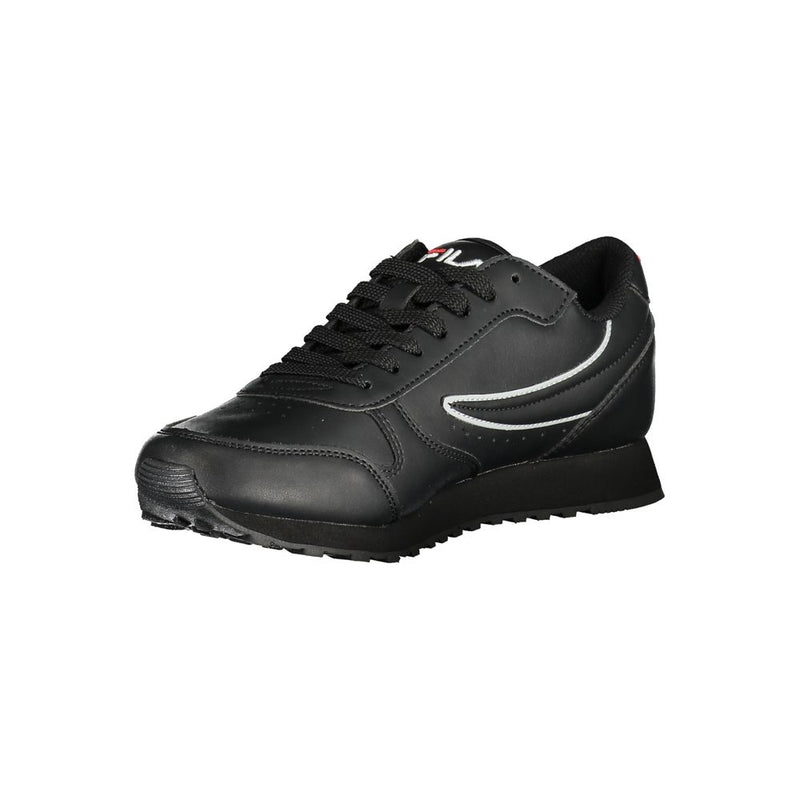 Fila Sleek Black Lace-Up Sport Sneakers - Élégance et Performance
