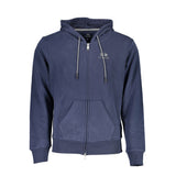 Pull à capuche bleu en coton pour homme de La Martina
