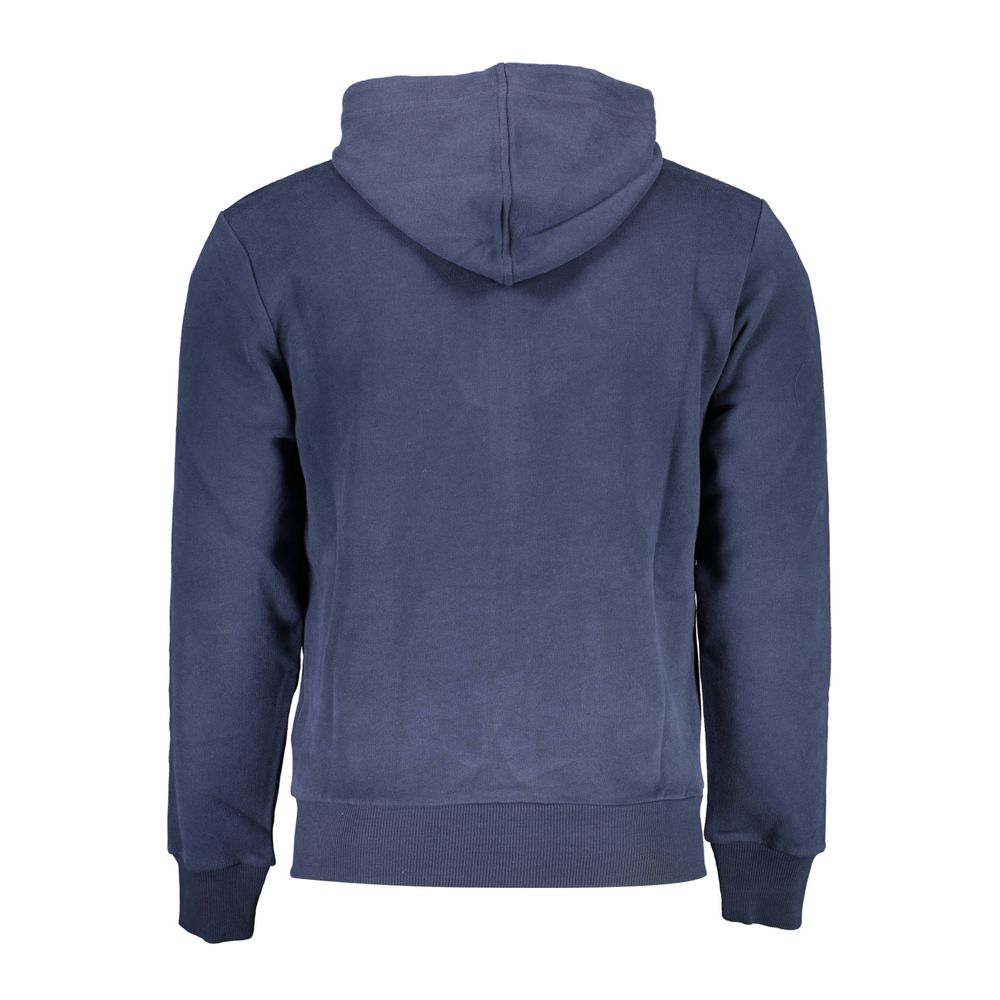 Pull à capuche bleu en coton pour homme de La Martina