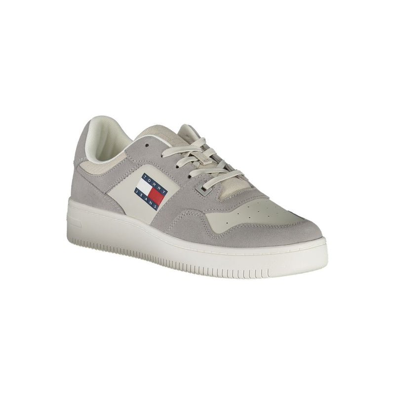 Tommy Hilfiger Gray Polyester Sneaker for Men - Style & Comfort