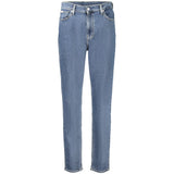 Calvin Klein Blue Cotton Women Jeans - Sustainable Mom Jeans