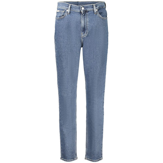 Calvin Klein Blue Cotton Women Jeans - Sustainable Mom Jeans