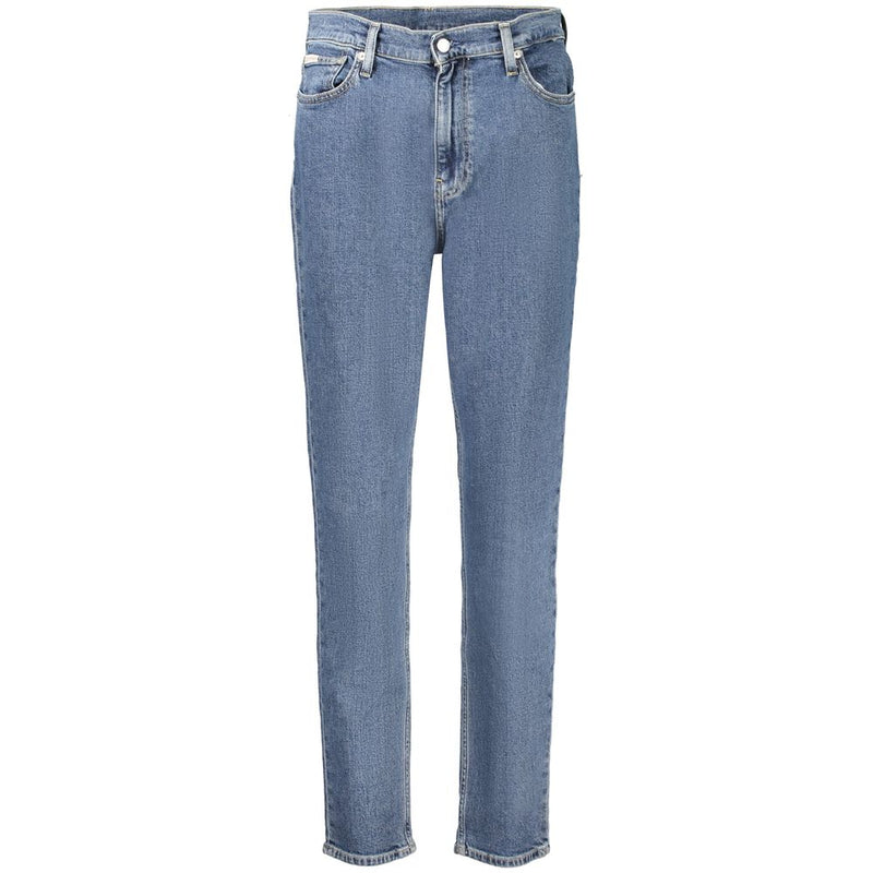 Calvin Klein Blue Cotton Women Jeans - Sustainable Mom Jeans