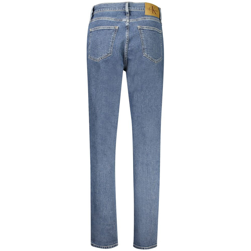 Calvin Klein Blue Cotton Women Jeans - Sustainable Mom Jeans