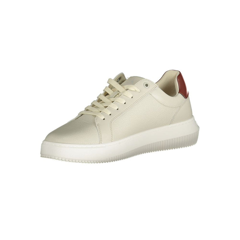 Calvin Klein Brown Leather Men Sneaker - Stylish Comfort