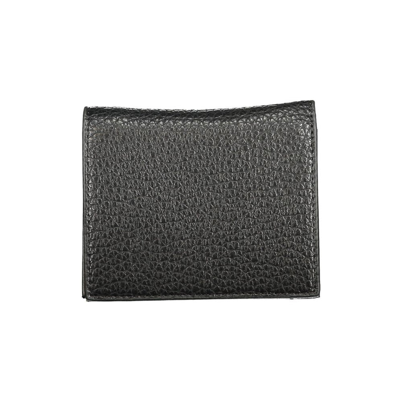 Mario Valentino Black Polyethylene Wallet - Chic & Eco-Friendly