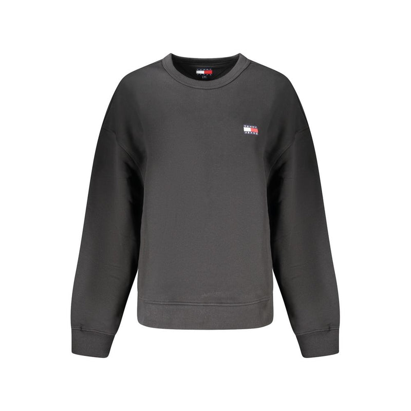 Tommy Hilfiger Black Cotton Women Sweater - Stylish Comfort