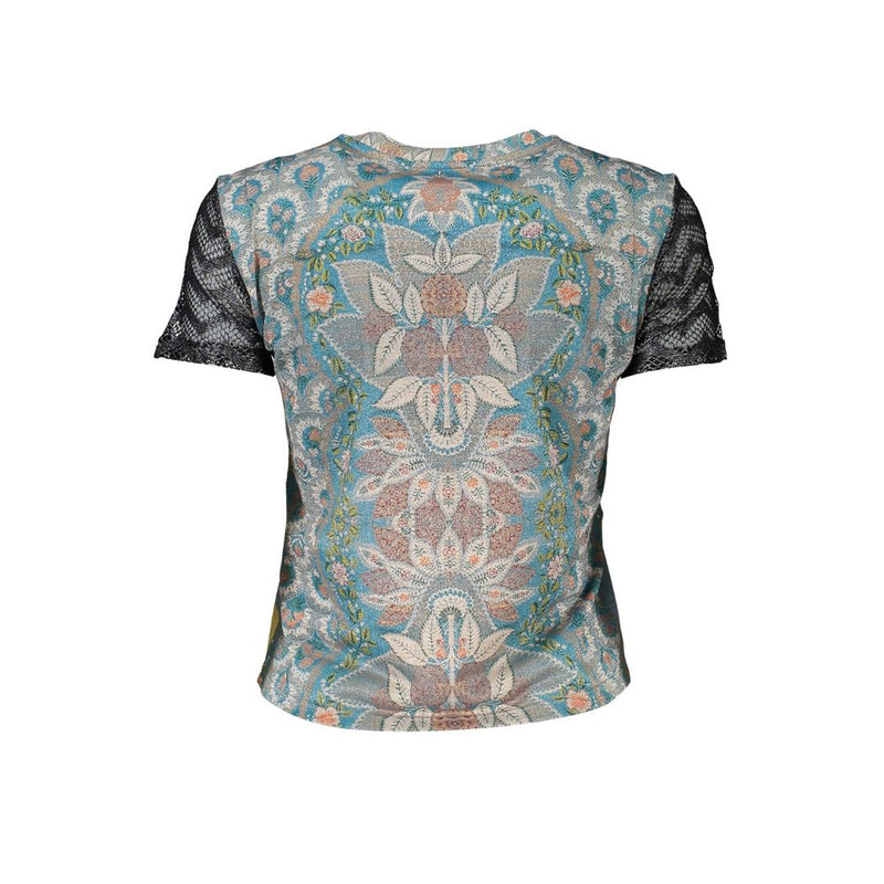 Desigual Blue Polyester Women T-Shirt - Élégant et Confortable