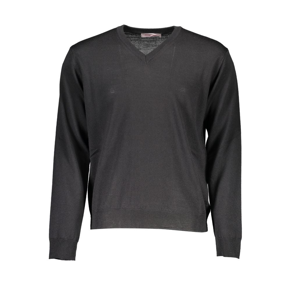 Pull en laine noire pour homme de Romeo Gigli