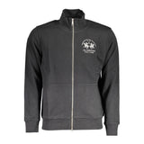 Pull en coton noir La Martina pour homme