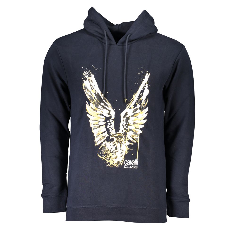 Pull en coton bleu Cavalli Class pour homme