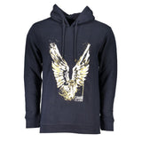 Pull en coton bleu Cavalli Class pour homme