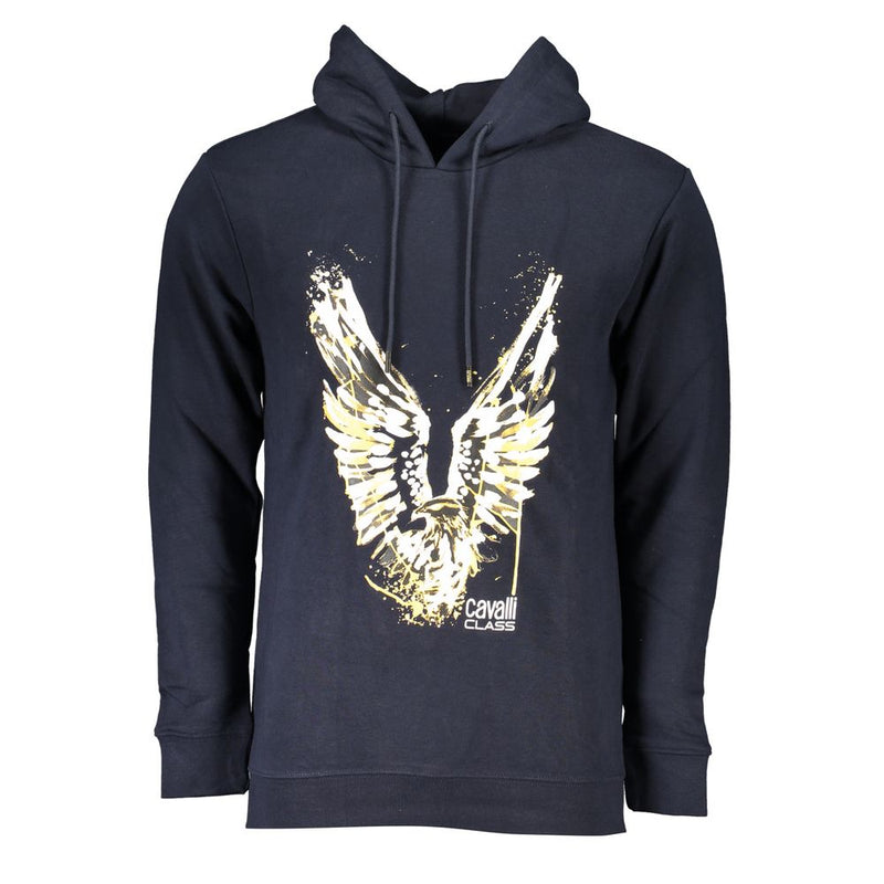 Pull en coton bleu Cavalli Class pour homme
