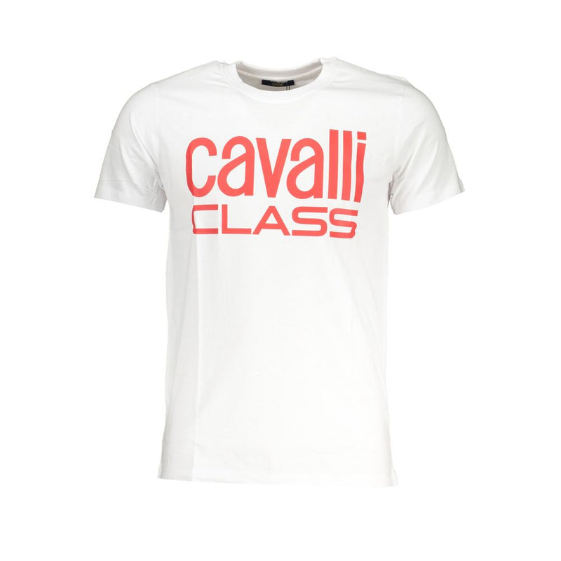 T-shirt en coton blanc Cavalli Class