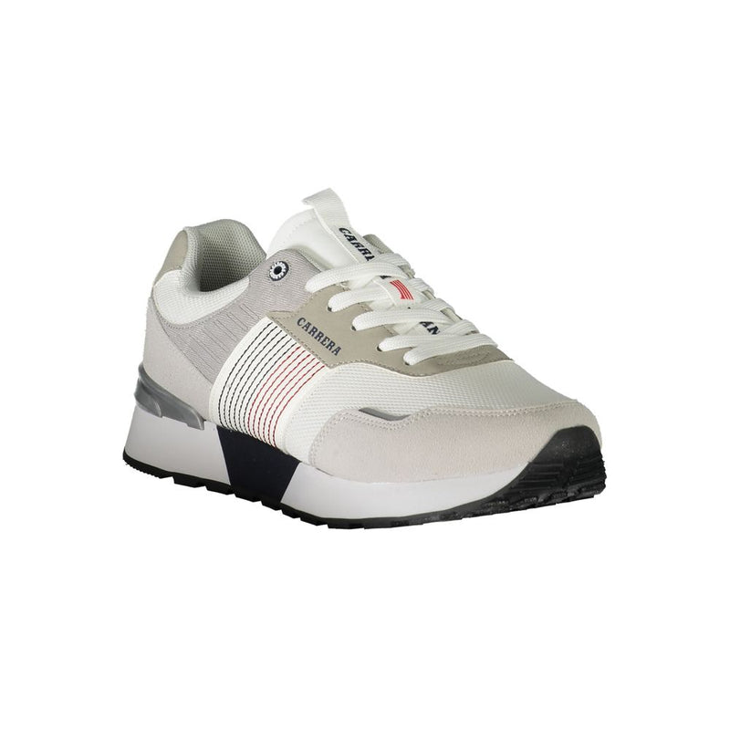 Carrera White Polyester Sneaker - Élégance et Confort au Quotidien