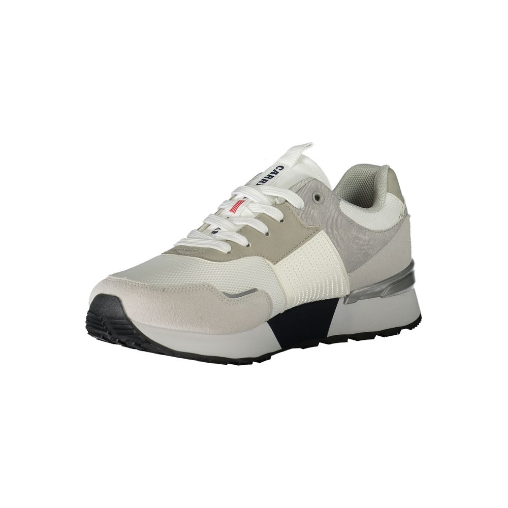 Carrera White Polyester Sneaker - Élégance et Confort au Quotidien