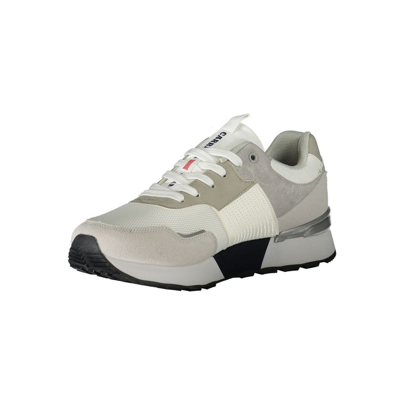 Carrera White Polyester Sneaker - Élégance et Confort au Quotidien