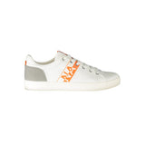Napapijri White Polyurethane Men Sneakers – Trendy & Timeless