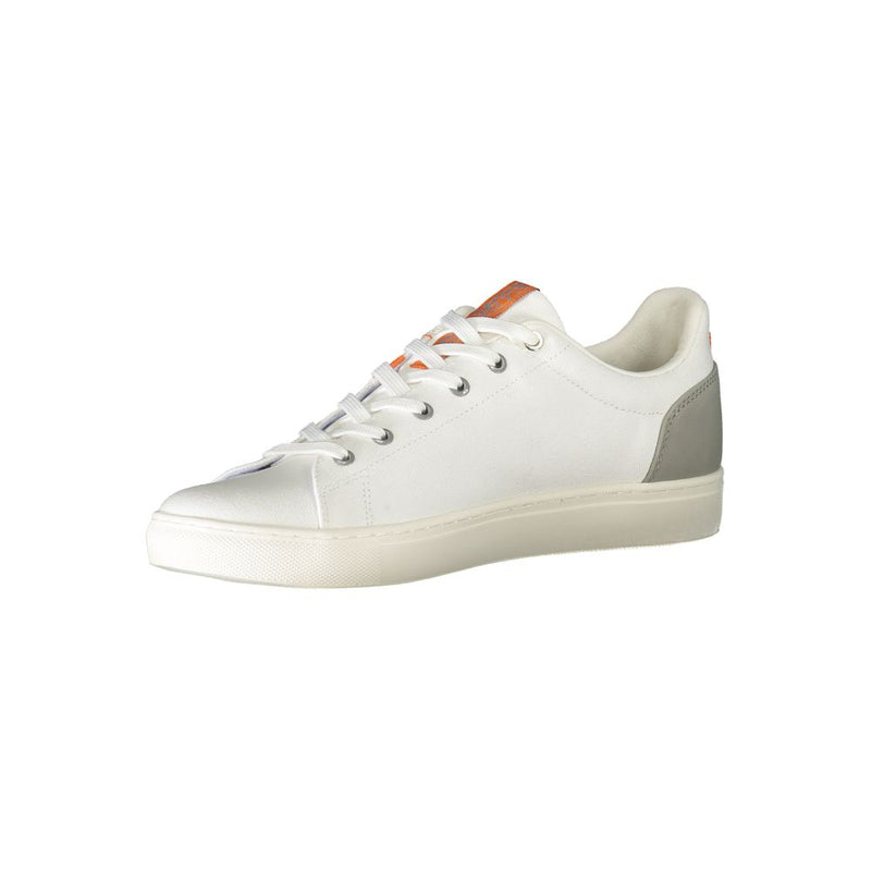 Napapijri White Polyester Sneaker - Élégance et Confort au Quotidien