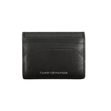 Portefeuille en cuir noir Tommy Hilfiger
