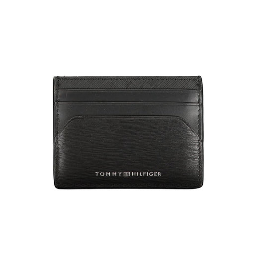Tommy Hilfiger zwarte leren portemonnee