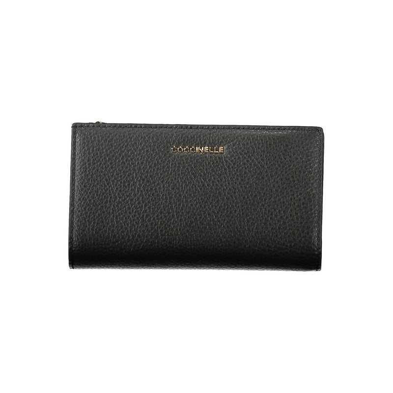 Coccinelle Black Leather Women Wallet - Elegant & Practical