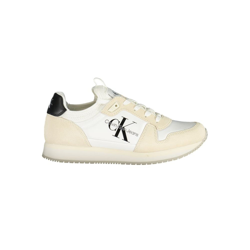 Calvin Klein Sneakers Femmes Blanches en Polyester