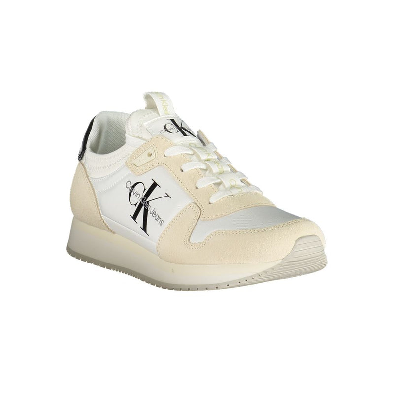 Calvin Klein Sneakers Femmes Blanches en Polyester
