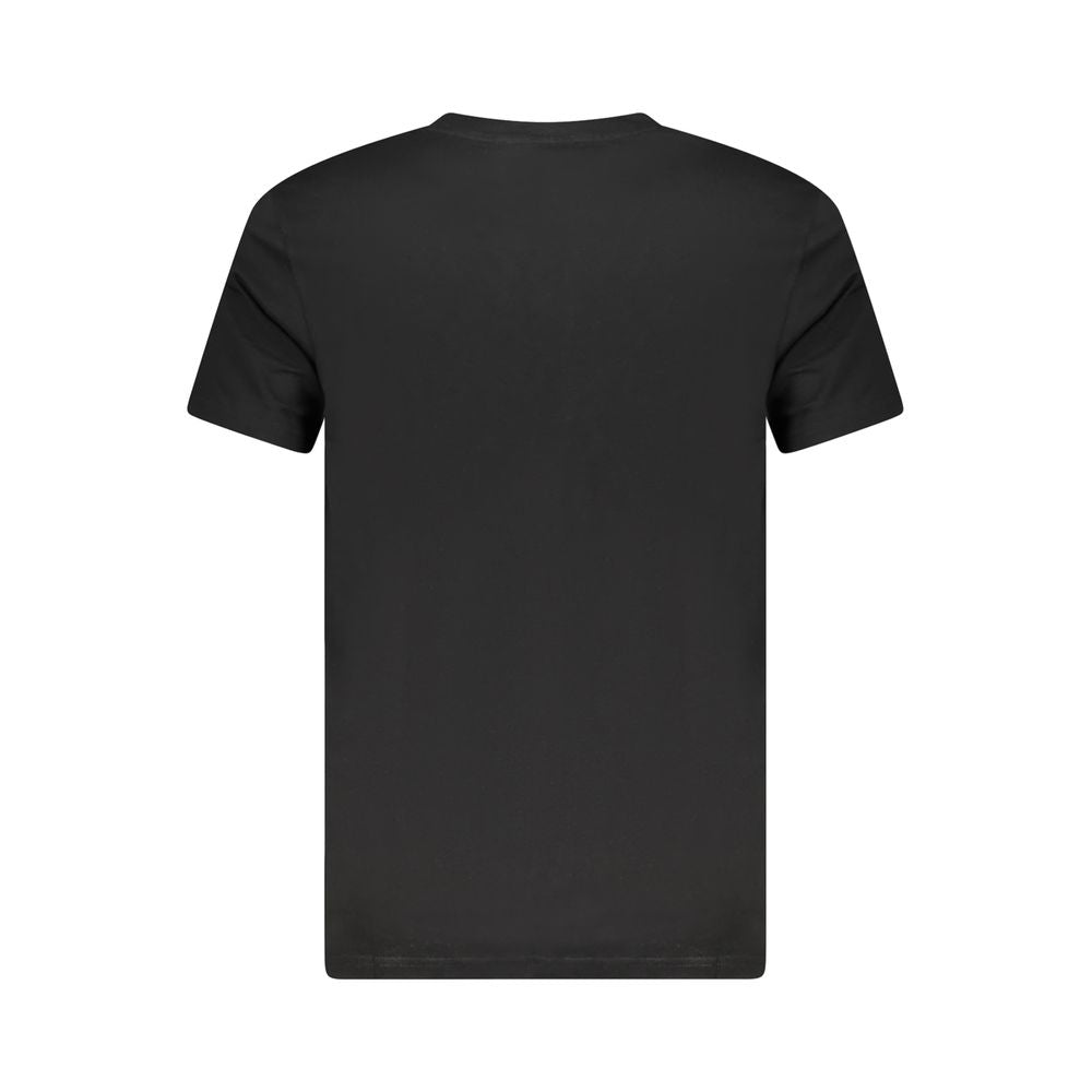 T-shirt homme en coton noir Cavalli Class
