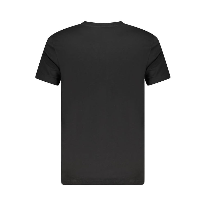 T-shirt homme en coton noir Cavalli Class