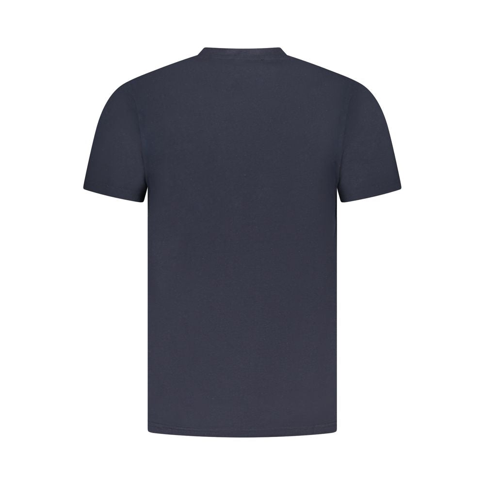T-shirt homme en coton bleu Cavalli Class