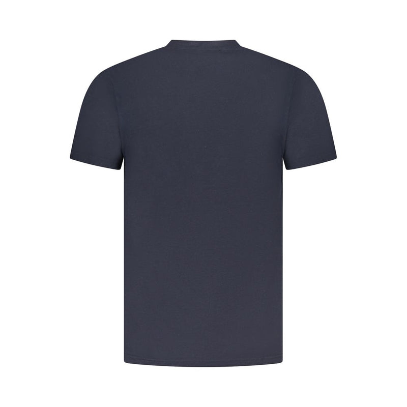 T-shirt homme en coton bleu Cavalli Class