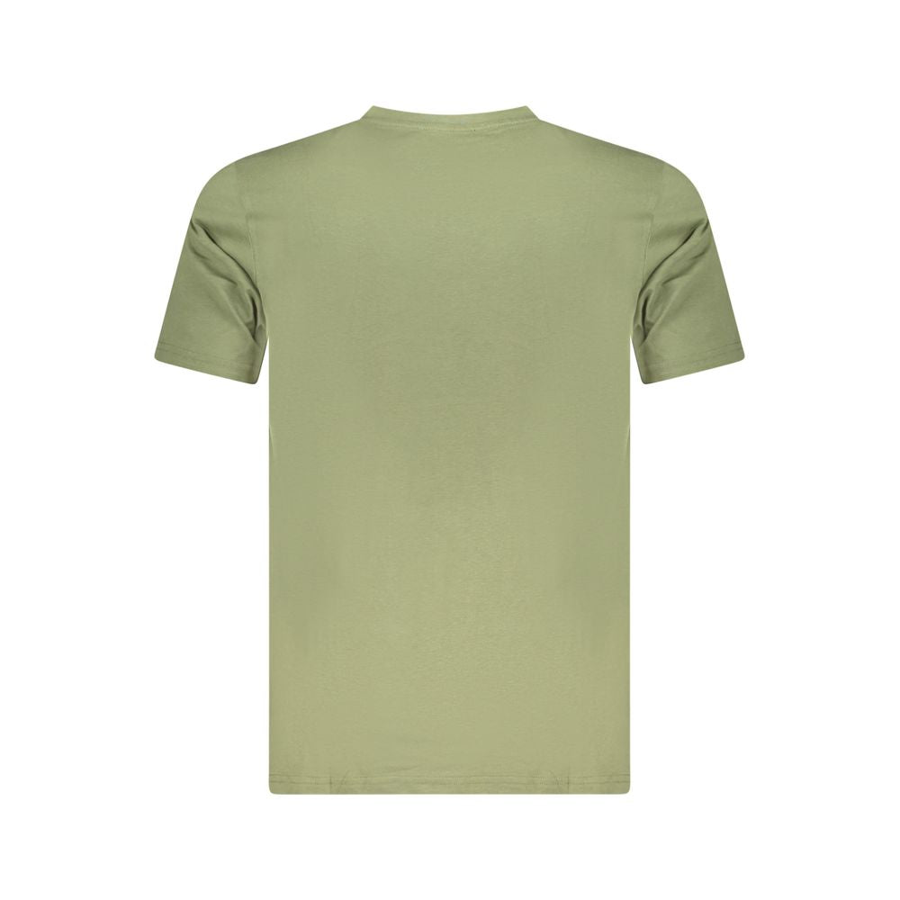T-shirt homme en coton vert Cavalli Class