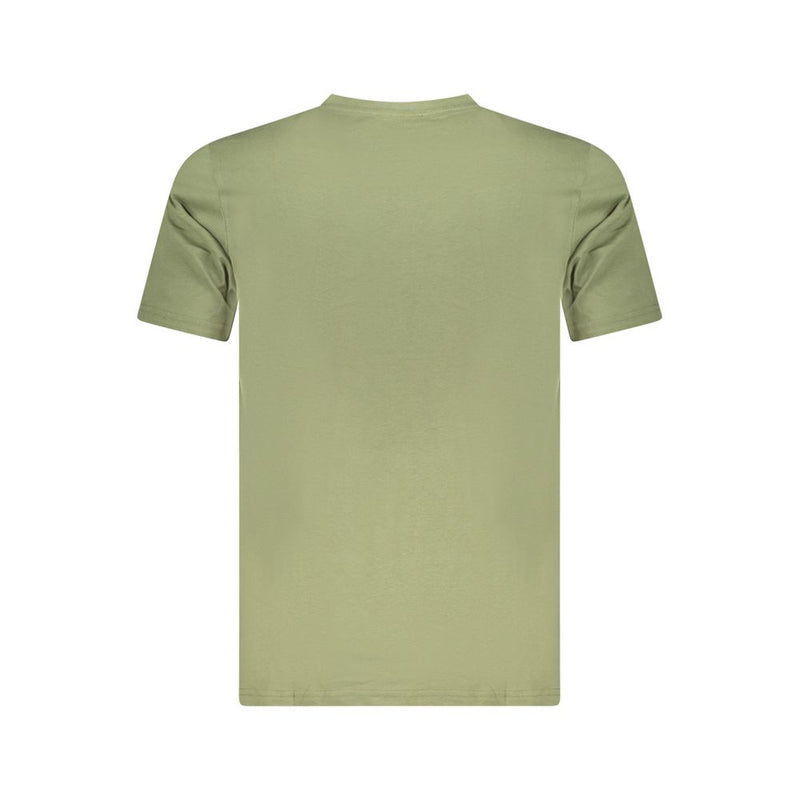 T-shirt homme en coton vert Cavalli Class
