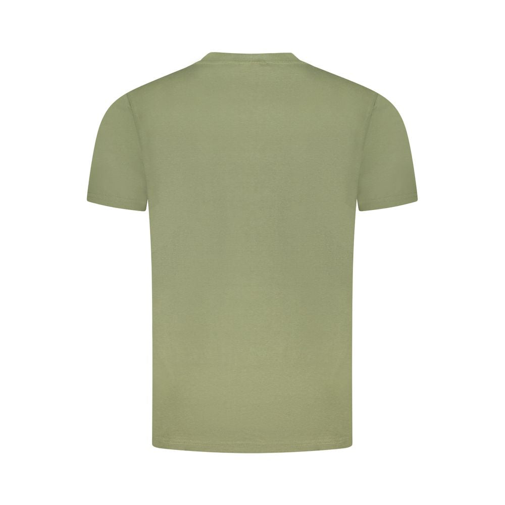 T-shirt homme en coton vert Cavalli Class