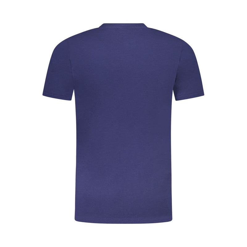 T-shirt homme en coton bleu Cavalli Class