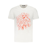 T-shirt homme en coton blanc Cavalli Class