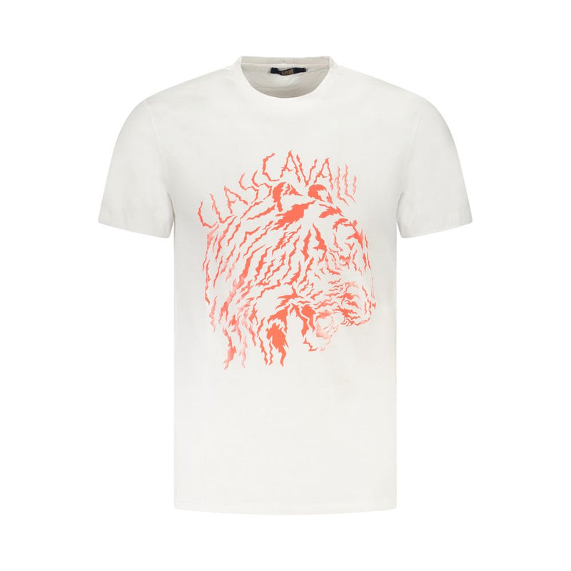 T-shirt homme en coton blanc Cavalli Class