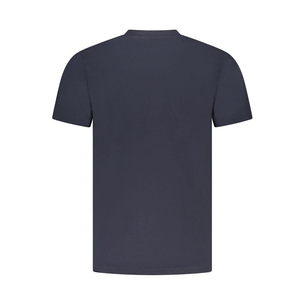 T-shirt homme en coton bleu Cavalli Class