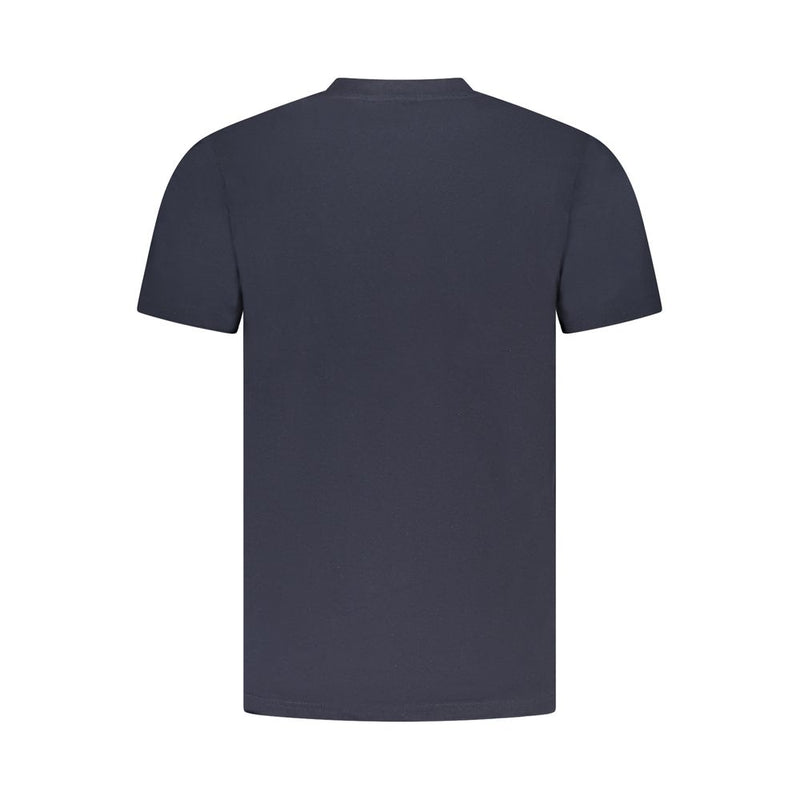 T-shirt homme en coton bleu Cavalli Class