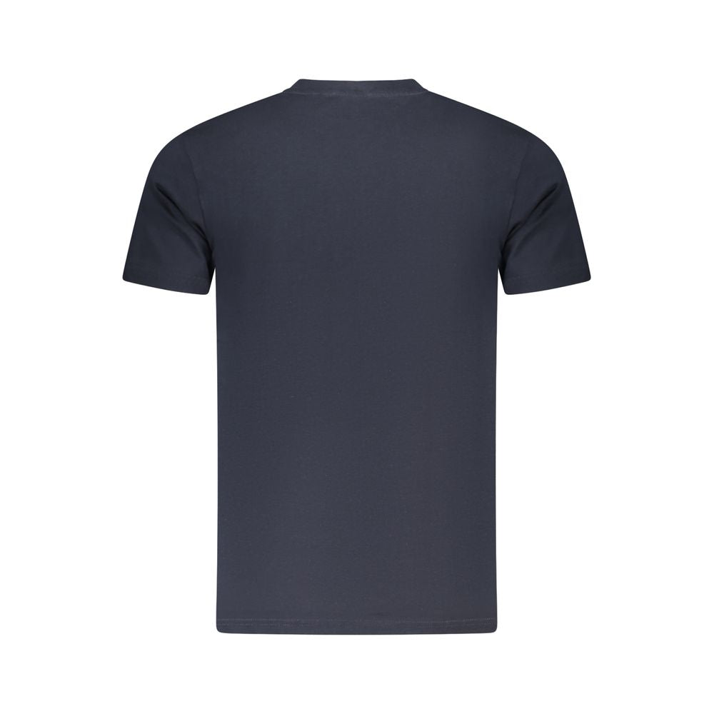 T-shirt homme en coton bleu Cavalli Class