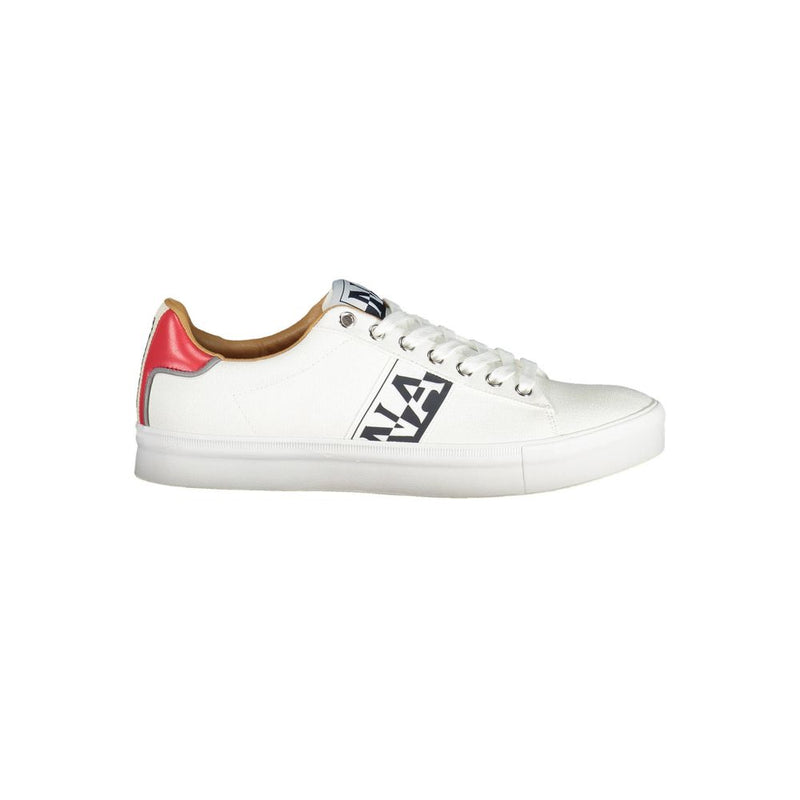 Napapijri White Polyester Men Sneaker - Stylish & Comfortable
